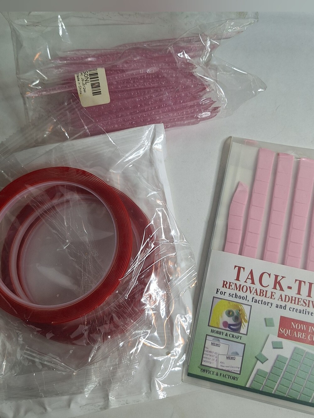 Press on Nail Supply Kit Cuticle Tool Adhesive Strips Sticky Tack Bundle